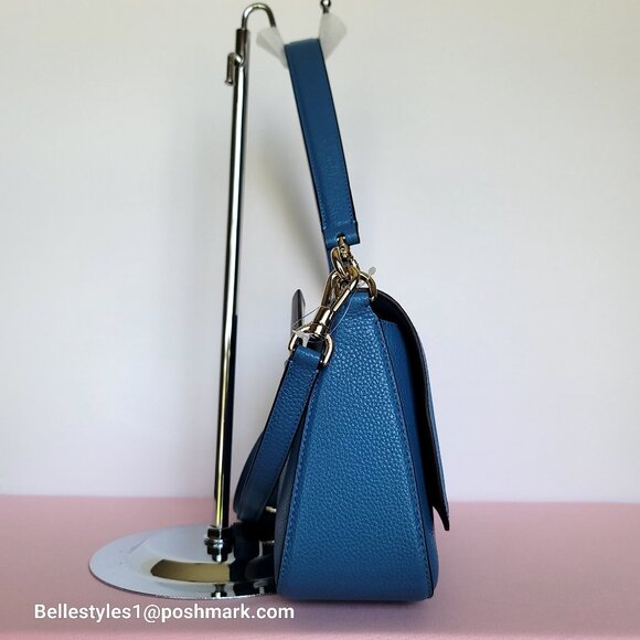 KATE SPADE Hudson Pebbled Leather Flap Convertible Shoulder Bag- Back to School - Picture 10 of 16